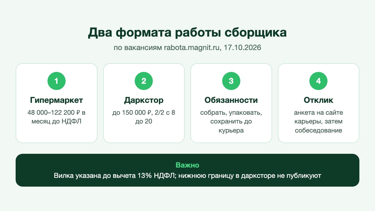 Сборщик собирает онлайн-заказ в продуктовом магазине и сверяется с терминалом