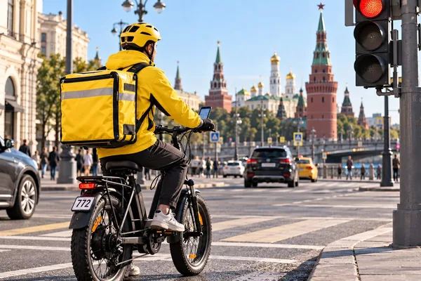 Требования Дептранса Москвы к курьерам в 2026: номера, IoT на электровелосипеде, КИС «АРТ» и штрафы